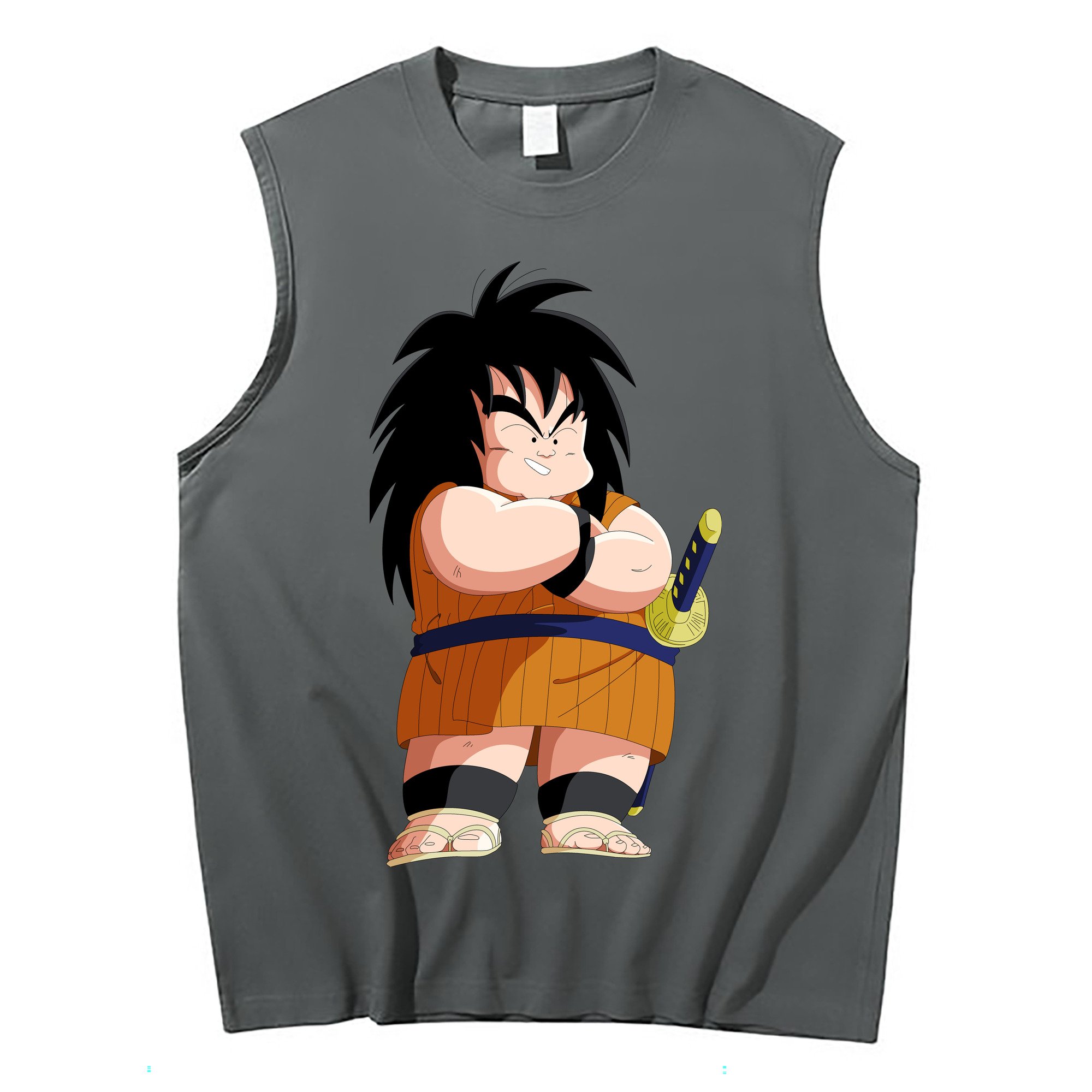 （画像用） ドラゴンボール やじろべえ DRAGON BALL Yajirobe コットン100％タンクトップ（フロントプリント）